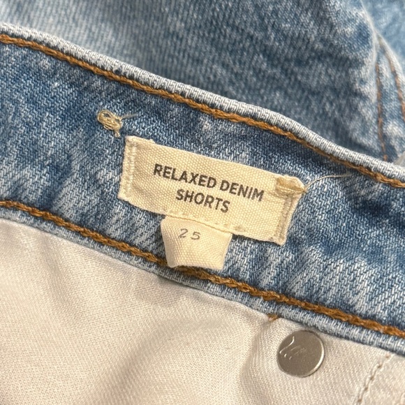 Madewell Light Wash Relaxed Denim Women's Shorts Size 25 - Picture 6 of 8